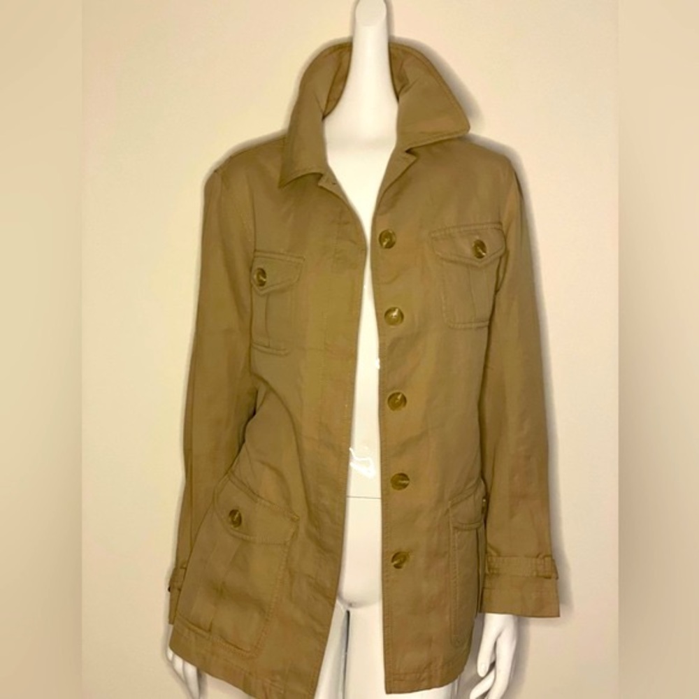 Lafayette 148 New York- Utlity Khaki Belted Coat